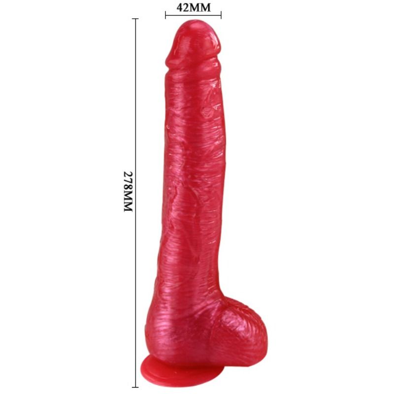Dong realistische Dildo Saugnapf rosa
