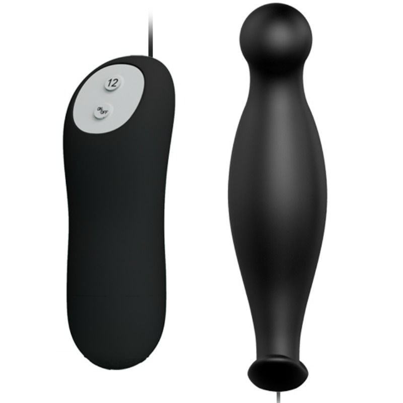 Pretty Love Bottom - Silikon Anal Plug zusätzliche Stimulation 12 Geschwindigkeiten Fernbedienung