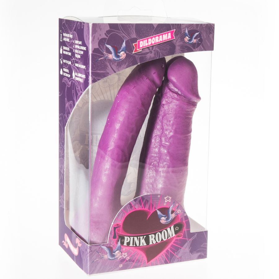 Rosa Raum Arthus realistischen Dildo lila 17cm / 15,5cm