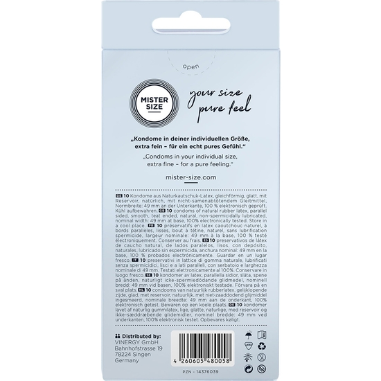 Herr Größe 49 (10er Pack) - extra Fino