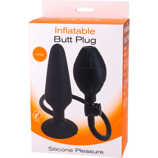 Butt Plug hinchable l - Negro