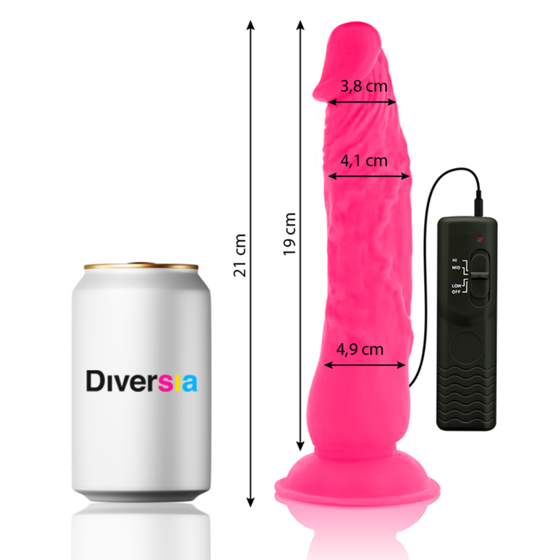 FlexiVibe - Flexibler Vibrator-Dildo 21cm - Rosa