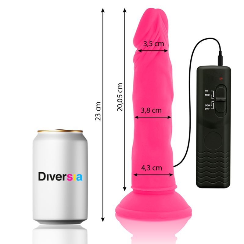 FlexiVibe - Vibratorischer Dildo 23cm (Rosa)