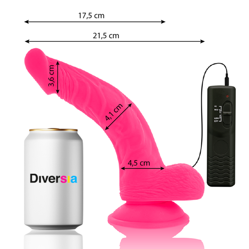 FlexiVibe - Biegsamer Vibrator Dildo 21,5 cm - Rosa