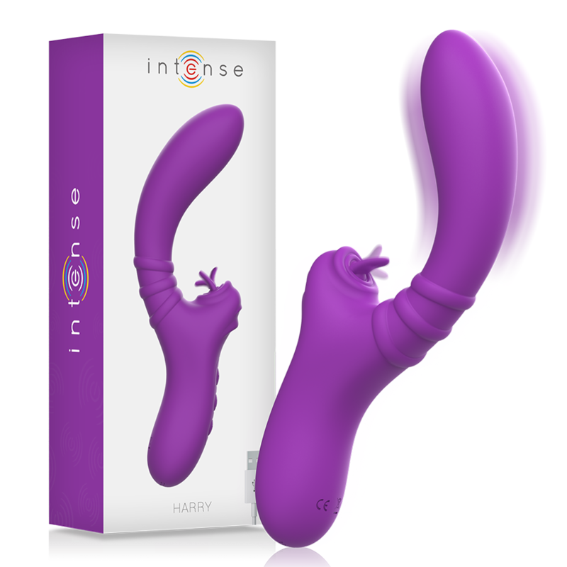 Lila Flexibler Zungenvibrator