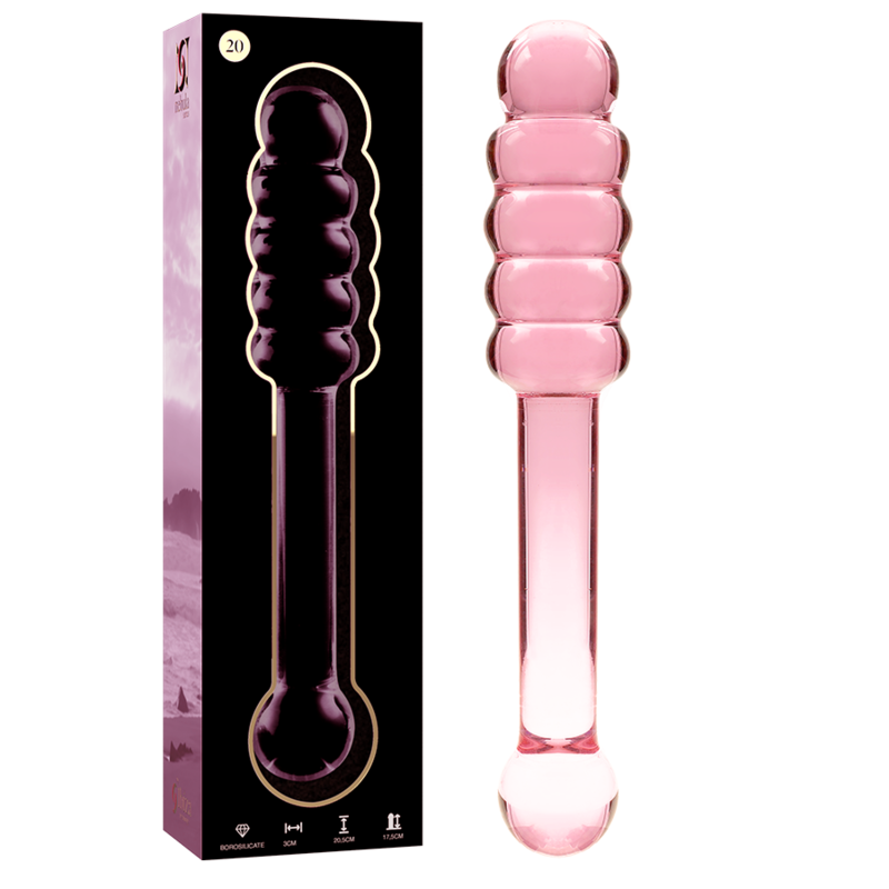 Dildo Glas Rosa Nebula 20