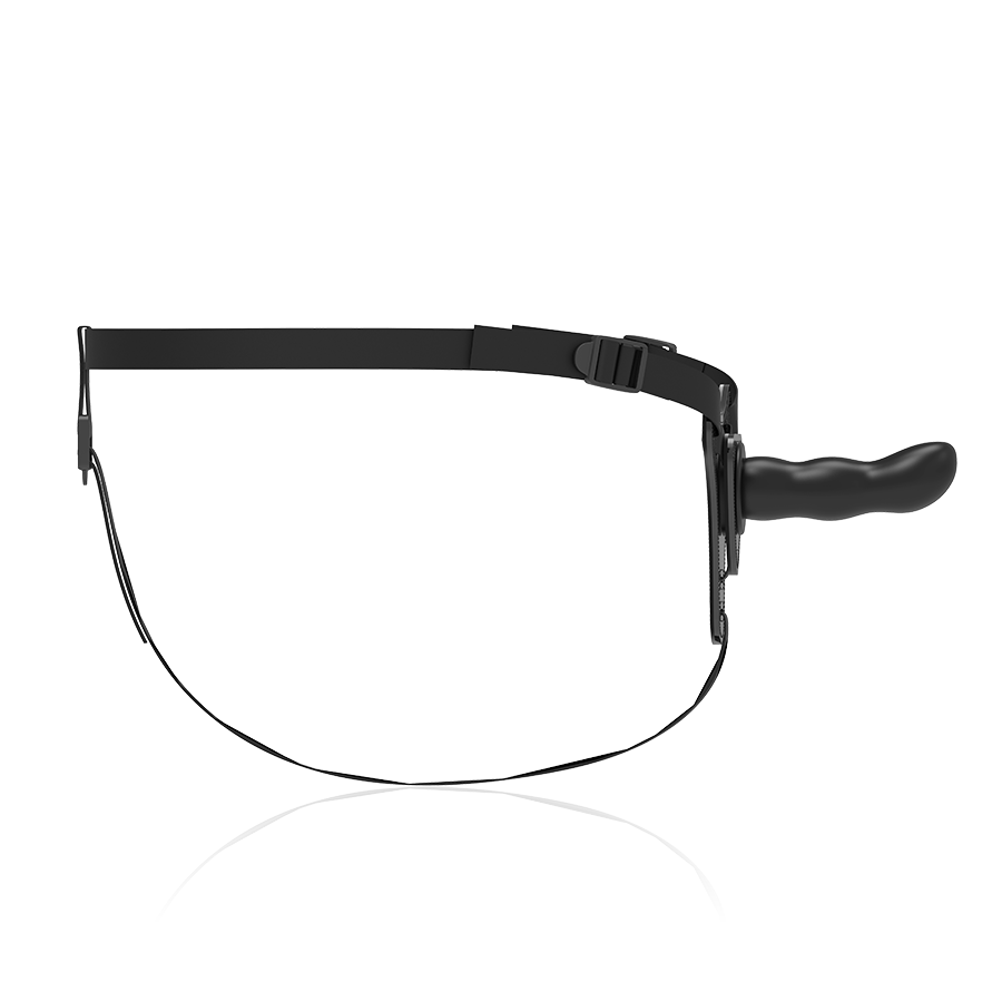 Fetisch devoter Silikon Strap-On schwarzer 16cm G-Punkt