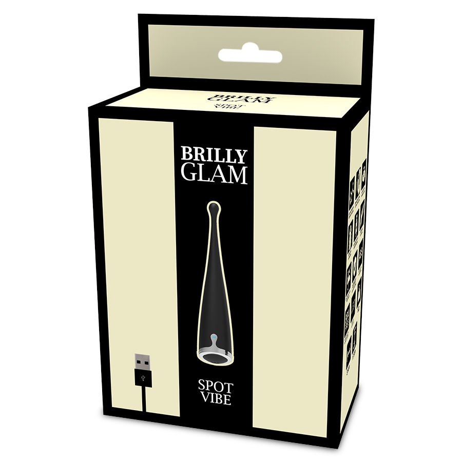 Clitoraler Vibrator Schwarz Glanz