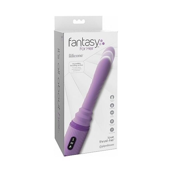 Vibrator Fantasy For Her Love Thrust-Her mit Saugfuss und Fernbedienung