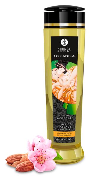 240-ml-Flasche des Massageöls Shunga Almond Blossom