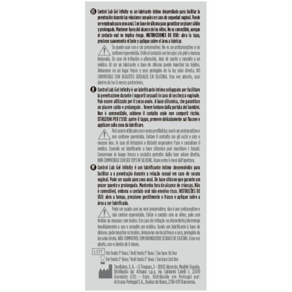 Control Lub Gel Infinity Silikon-Gleitgel 75 ml
