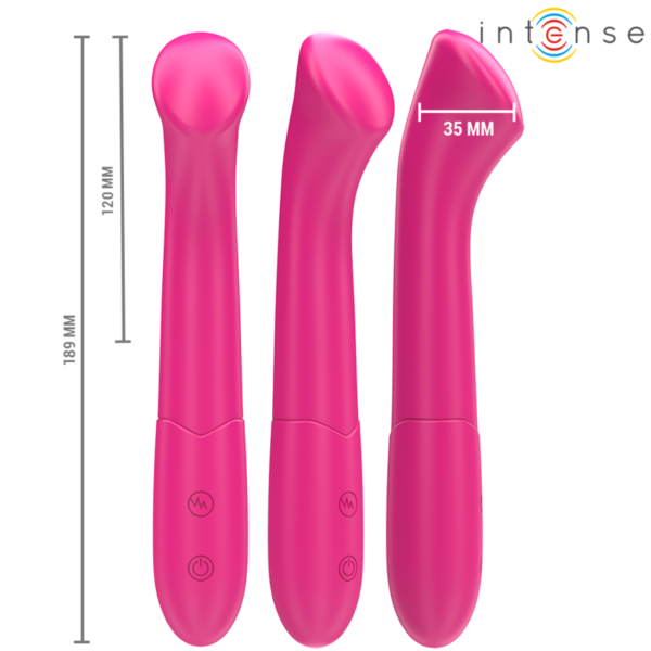 Flexibler Vibrator Intense Fun Paty aus Silikon, 19 cm