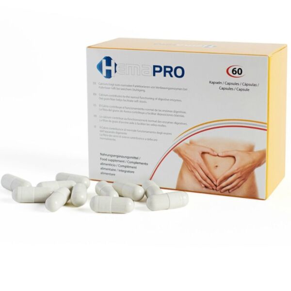 Packung des Nahrungsergänzungsmittels Hemapro Pills von 500Cosmetics