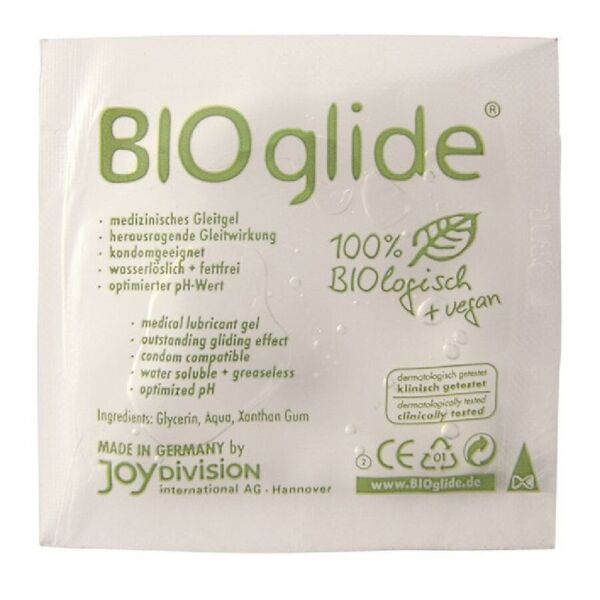 Einzeldosis Gleitgel auf Wasserbasis Joydivision BIOglide mit 3 ml