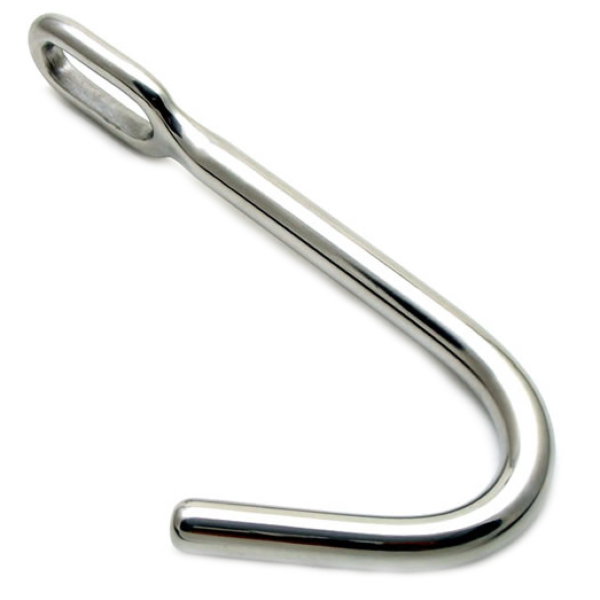 Analhaken Metal Hard Anal Bondage Hook mit der Öse am geraden Teil