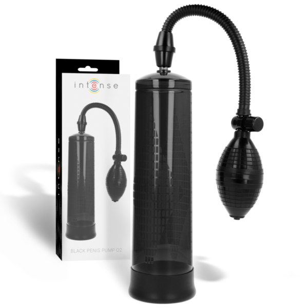 Vakuum-Penispumpe Intense Penis Pump 02 mit transparentem Zylinder, Handgriff und Manometer