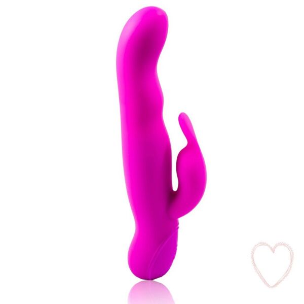 Rabbit-Vibrator Pretty Love Hale mit gebogener Spitze und Arm für die Klitoris