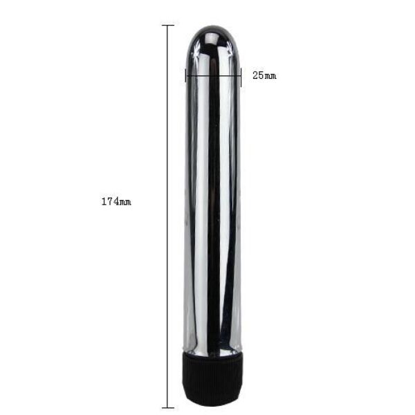 Klassischer Vibrator Baile BW-006002 mit metallisierter Oberfläche
