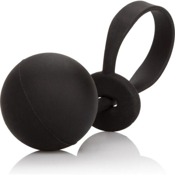 Schwarzer CalExotics Weighted Lasso Ring mit Lasso-Schlaufe und angebrachter Gewichtskugel