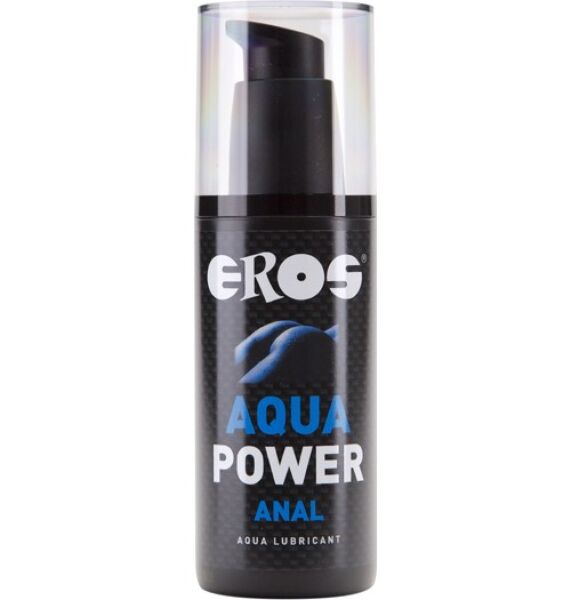 Flasche Anal-Gleitgel Eros Aqua Power Anal, 125 ml, mit Pumpspender