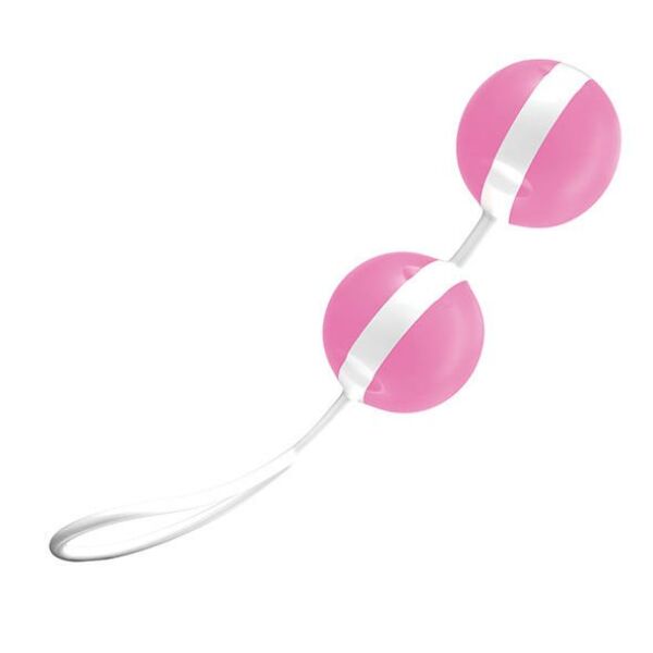 Liebeskugeln JOYDIVISION Joyballs Trend in Rosa und Weiss, mit Rückholschlaufe