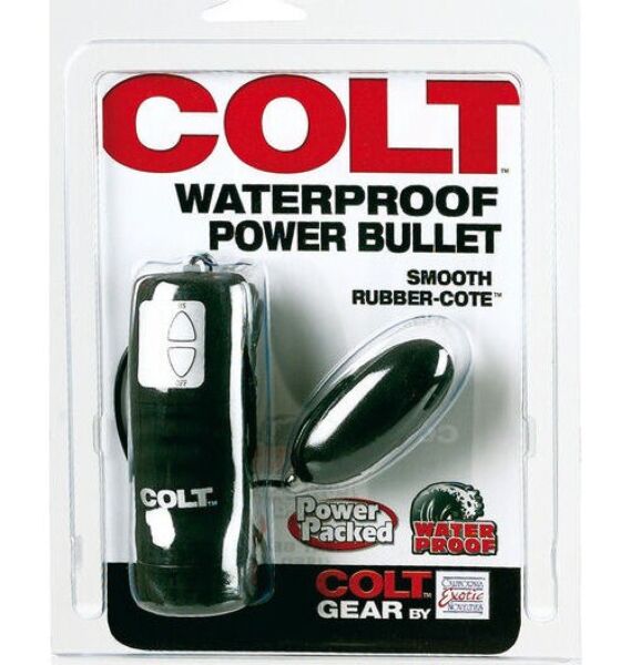 Schwarzer CalExotics Colt Waterproof Power Bullet mit Kabelsteuerung