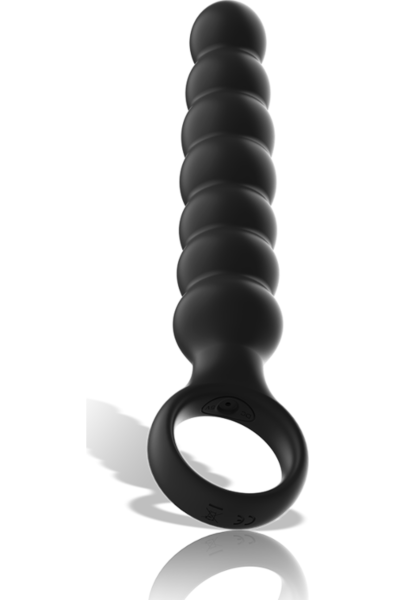 Analplug mit Vibration Black&Silver Bob in Schwarz