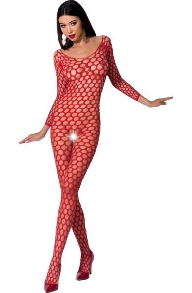 Bodystocking Passion BS077 aus Netz mit Spitze und Transparenz