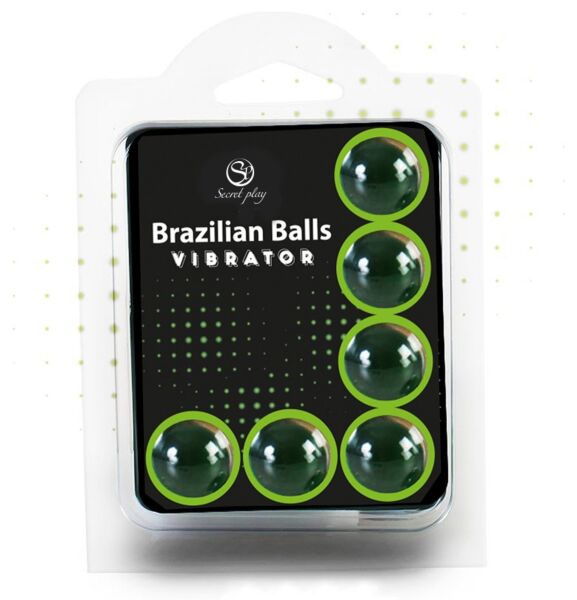 Secret Play Brazilian Balls Vibración (6) Massageölkugeln im Set