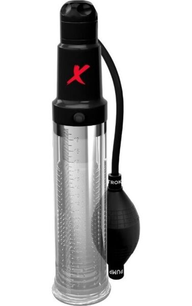 Penispumpe und Masturbator PDX Elite Suck N Pump Stroker von Pipedream mit durchsichtigem Zylinder