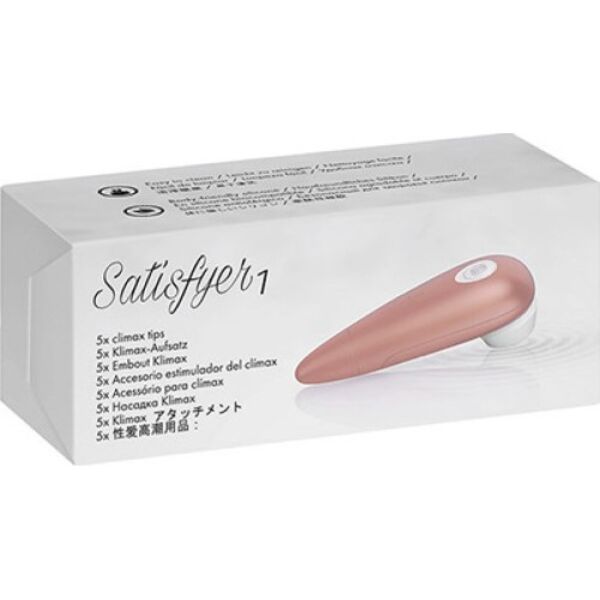 Fünf weisse Silikon-Aufsätze Satisfyer Number One Ersatzaufsätze