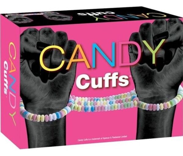Essbare Handschellen Spencer & Fleetwood Candy Cuffs aus bunten Bonbonperlen