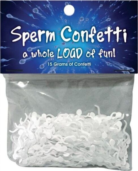 Sperma-Konfetti Kheper Games, Konfetti in Form von Spermien
