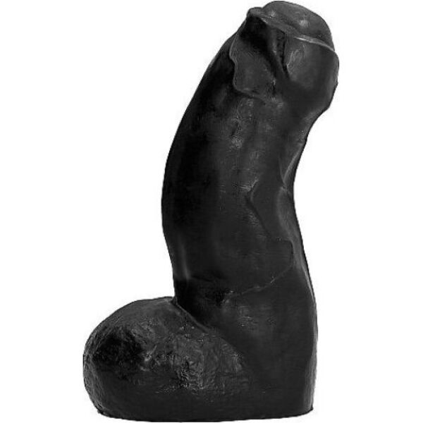 Realistischer Dildo All Black AB03 Ted in Schwarz