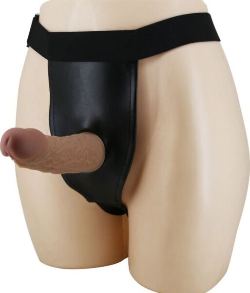 Pretty Love Strap-on mit braunem, marmoriertem Dildo