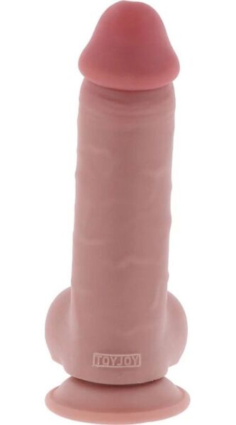 Realistischer Dildo Get Real Deluxe Extra Thick mit Hoden und Saugfuss