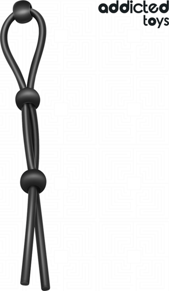 Penisring Addicted Toys mit Dreifachschlinge und Kugel zum Anpassen