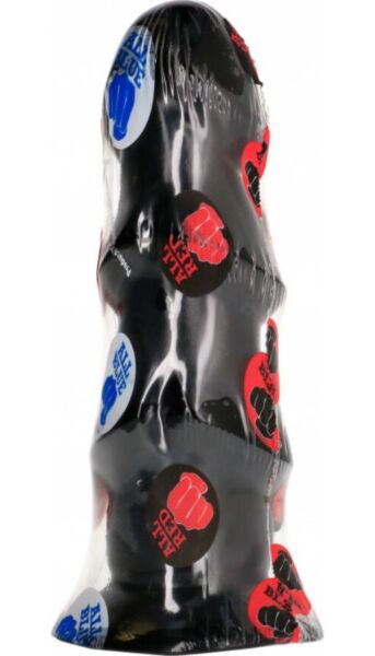 Dildo All Black Triple Wand mit 17 cm Länge und drei gestuften Wülsten