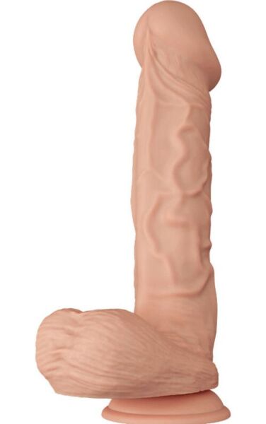 Realistischer Dildo Baile Beautiful Encounter 26 cm in Hautfarbe, mit Hoden und Saugnapf an der Basis