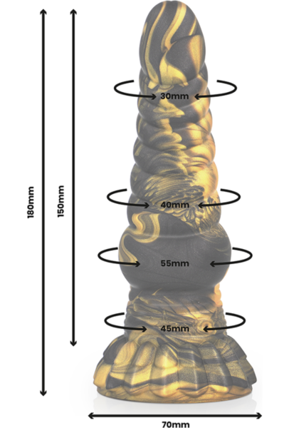 Dildo Epic Furias aus Flüssigsilikon