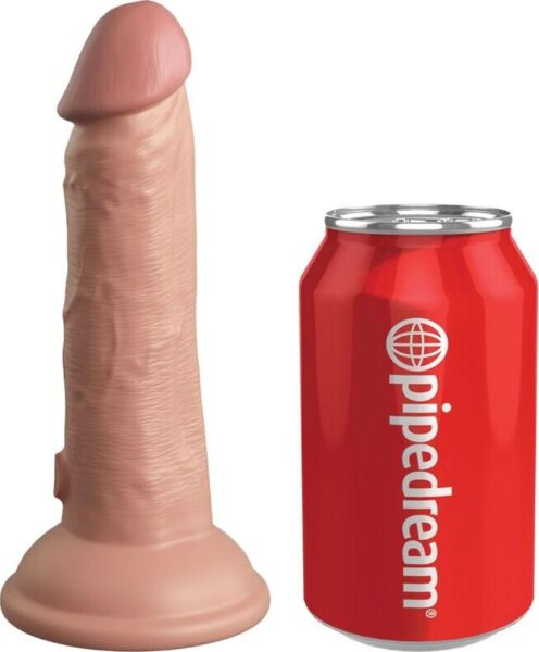 Realistischer Dildo King Cock Elite 15,2 cm mit Vibration und Saugfuss
