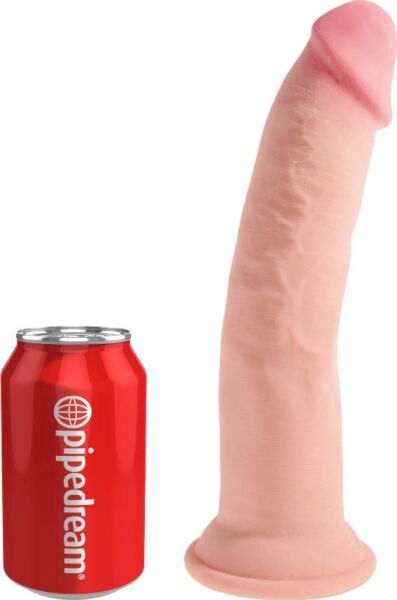 Realistischer Dildo Pipedream King Cock Plus Triple Density mit Saugfuss