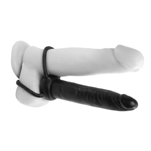 Strap-on für Doppelpenetration Pipedream Anal Fantasy Double Trouble, mit Dildo und zwei Ringen