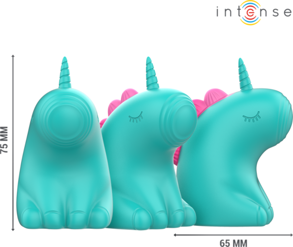 Klitorisvibrator Intense Trixie in Einhorn-Form, grün