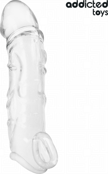 Penisverlängerung Addicted Toys 22 cm, transparente Hülle
