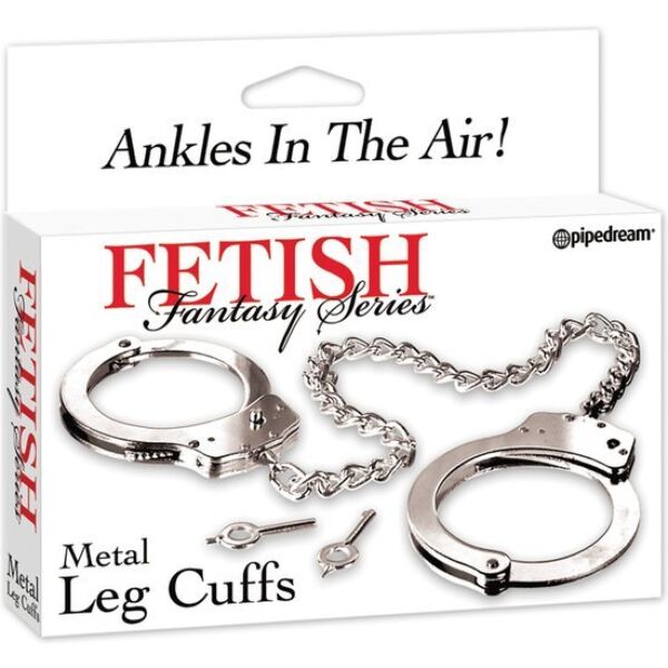 Fussfesseln aus Metall von Pipedream Fetish Fantasy Series mit Doppelverriegelung