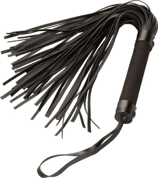 Schwarzer Flogger Nocturnal Collection Flogger von CalExotics mit Handschlaufe