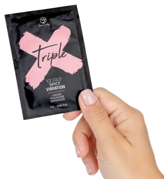 Einzeldosis-Beutel mit 2 ml des Stimulationsgels Secret Play Triple X