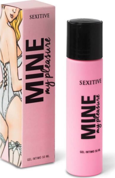 50-ml-Verpackung des Intimgels Sexitive Mine, my pleasure