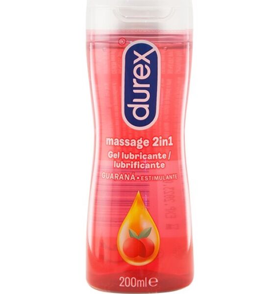 Flasche Durex Massage Guaraná, Massage- und Gleitgel, 200 ml